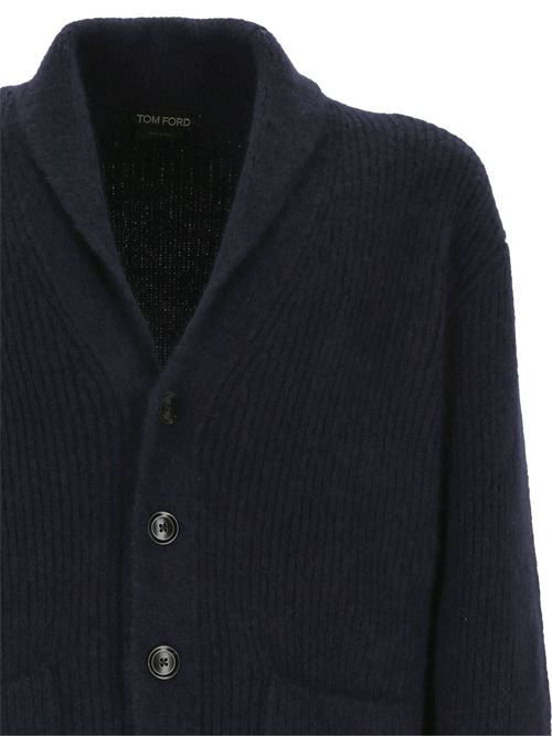 shawl-lapels brushed cardigan TOM FORD | KLL010YMK039F24HB808